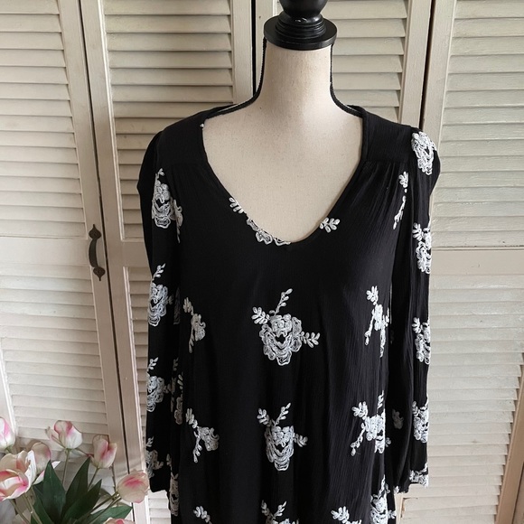 Free People Emma Dress Black Combo - Picture 4 of 9